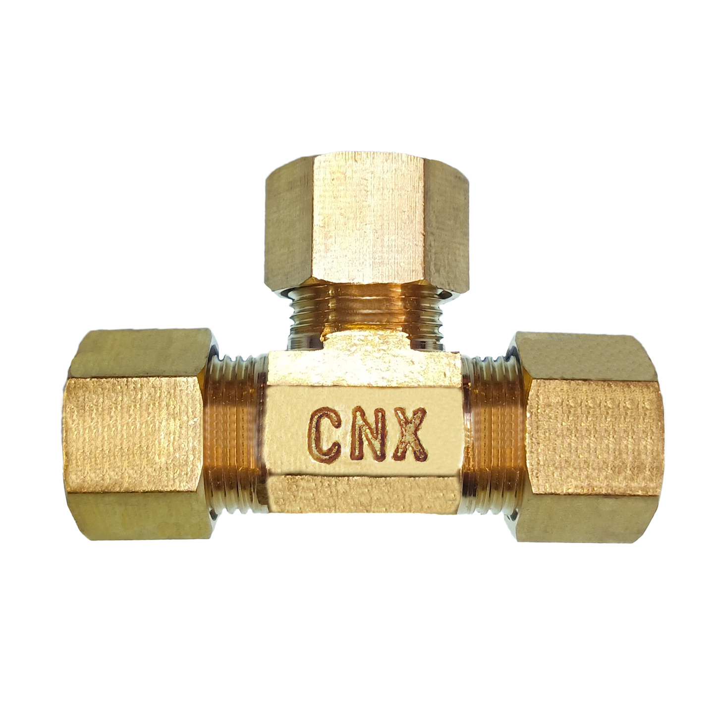 TEE TERMINAL CNX DE COMPRESION C/BARRIL LATON