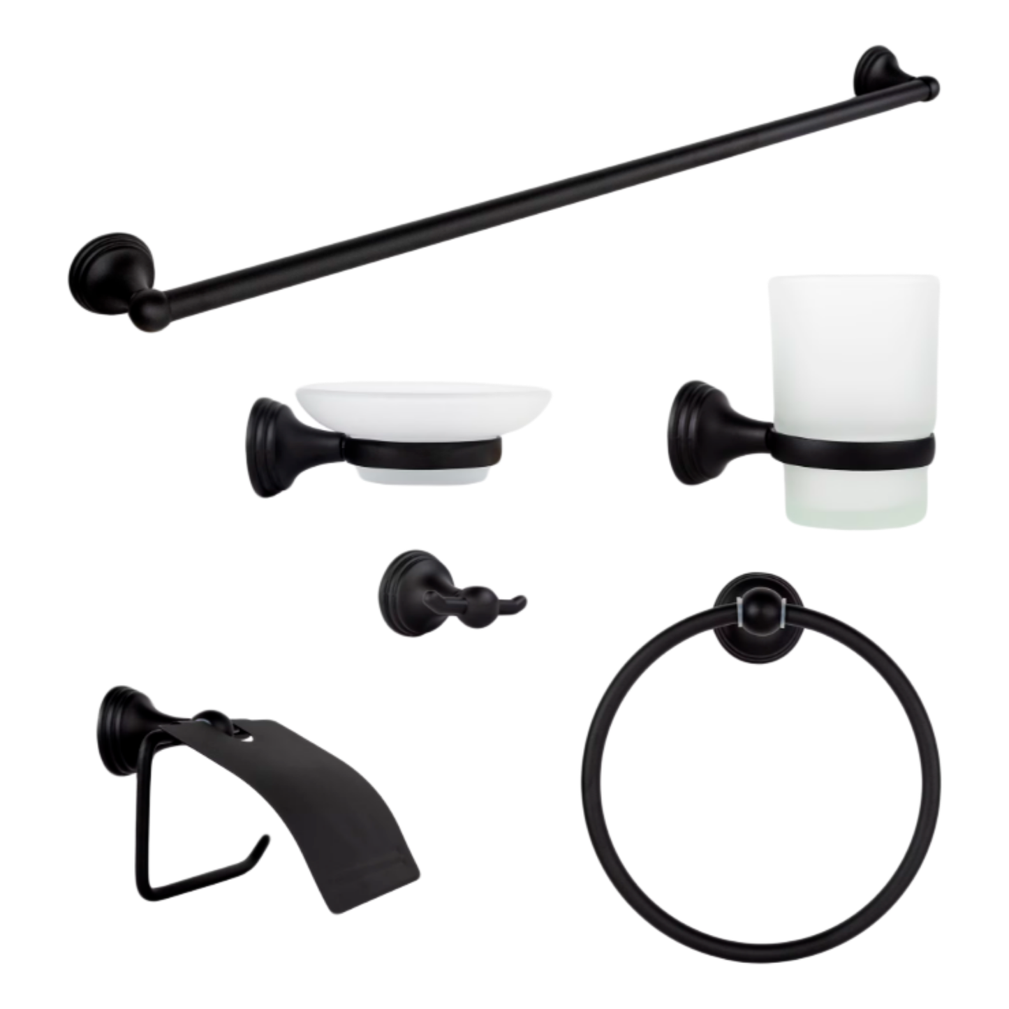 JUEGO ACCESORIOS MEER P/BAÑO 6 PIEZAS EMPOTRAR