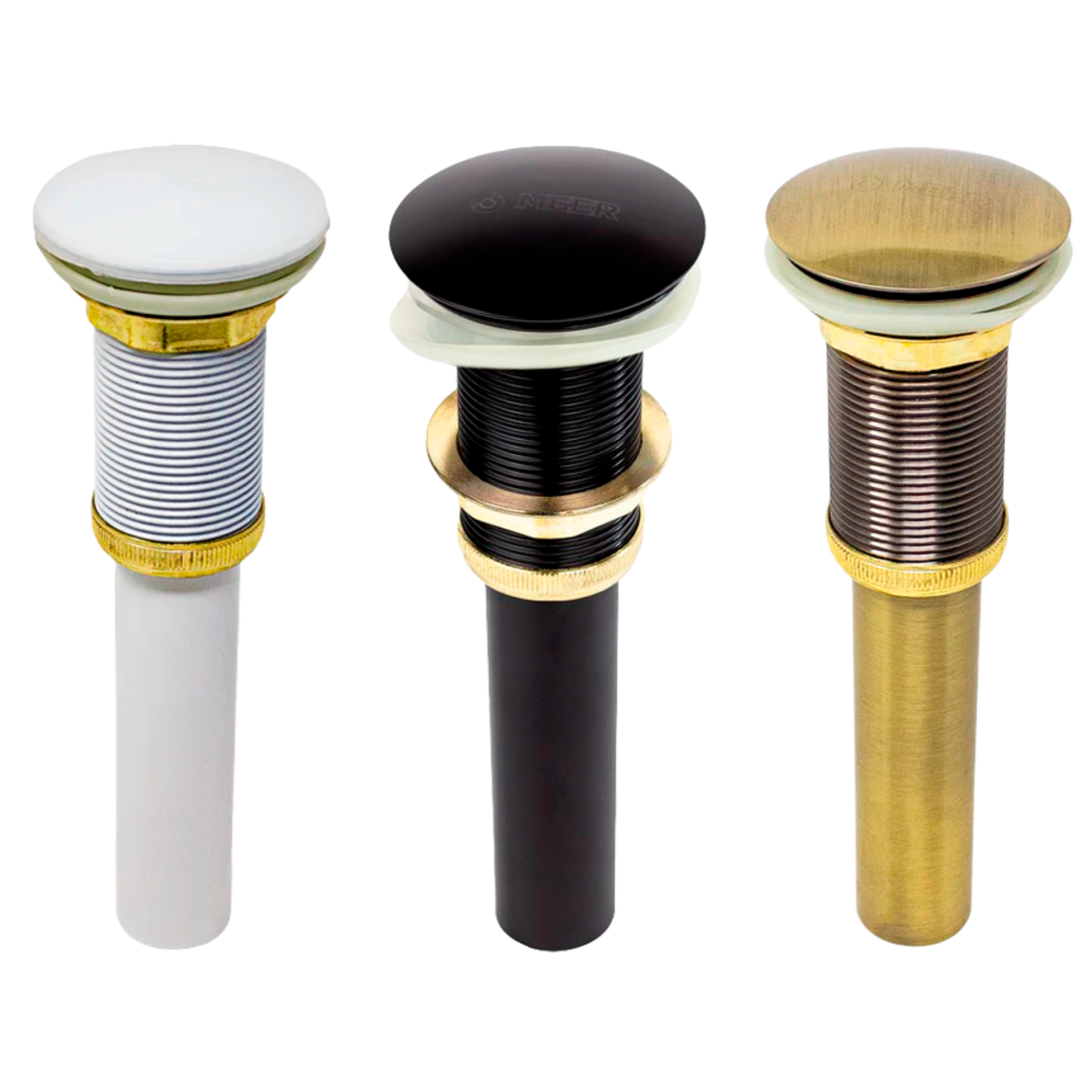 CONTRA MEER P/LAVABO S/REB A. INOX. POP-UP