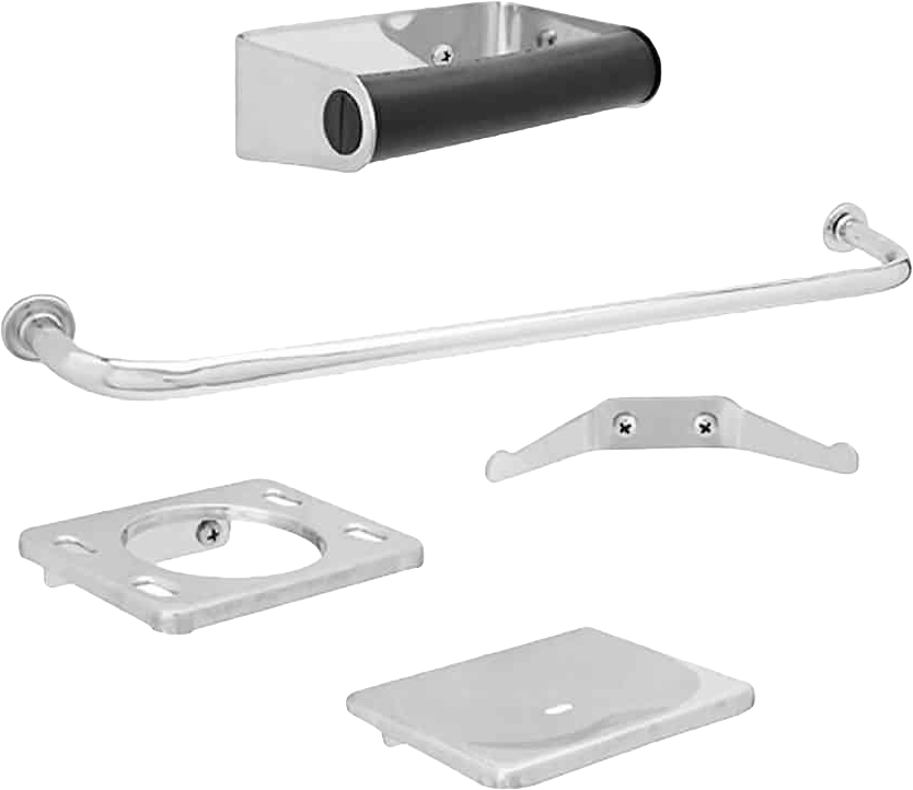 ACCESORIOS DICA P/BAÑO JGO 5PZAS ACABADO CROMO 4800
