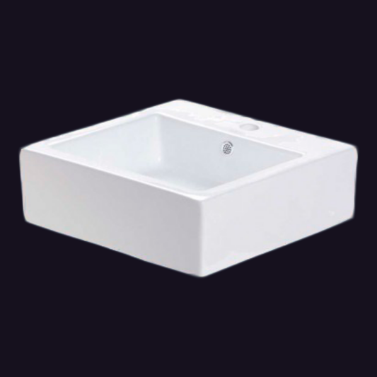 LAVABO AXCENT CUADRADO BLANCO SOLARO-B