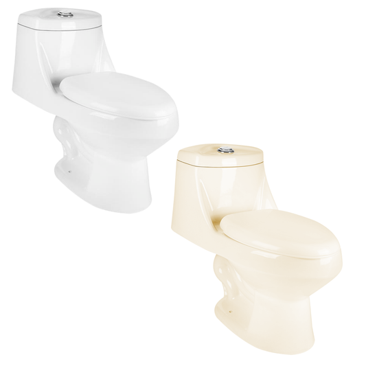 TAZA AXCENT W.C ONE PIECE LIVORNO BLANCO Y MARFIL