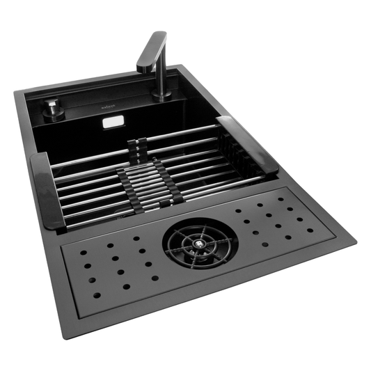 FREGADERO AXCENT CASANDRA EMPOTRAR NEGRO MATE