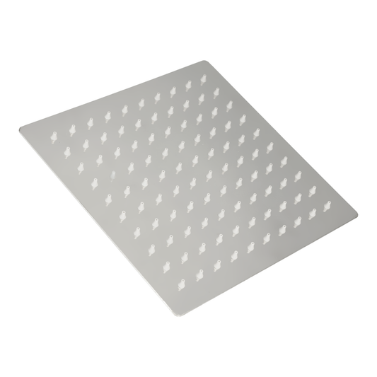 REGADERA DUO ASUNCION S/BRAZO ACERO INOX. CUADRADA 8"