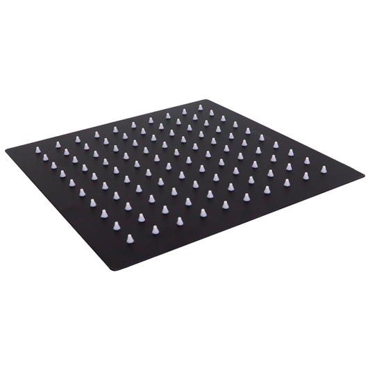 REGADERA MEER S/BRAZO A. INOX. CUADRADA NEGRO MATE