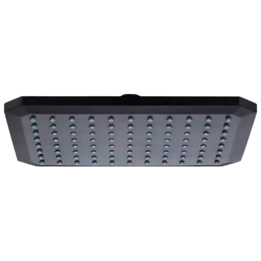 REGADERA MEER S/BRAZO ABS CUAD. 8" NEGRO MATE