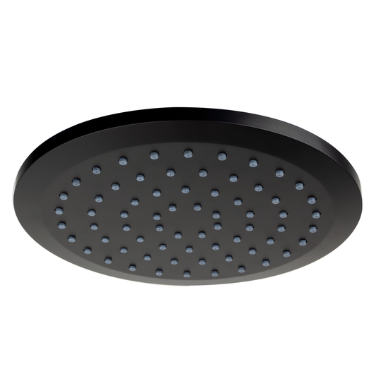 REGADERA MEER S/BRAZO ABS REDONDA 9" NEGRO MATE