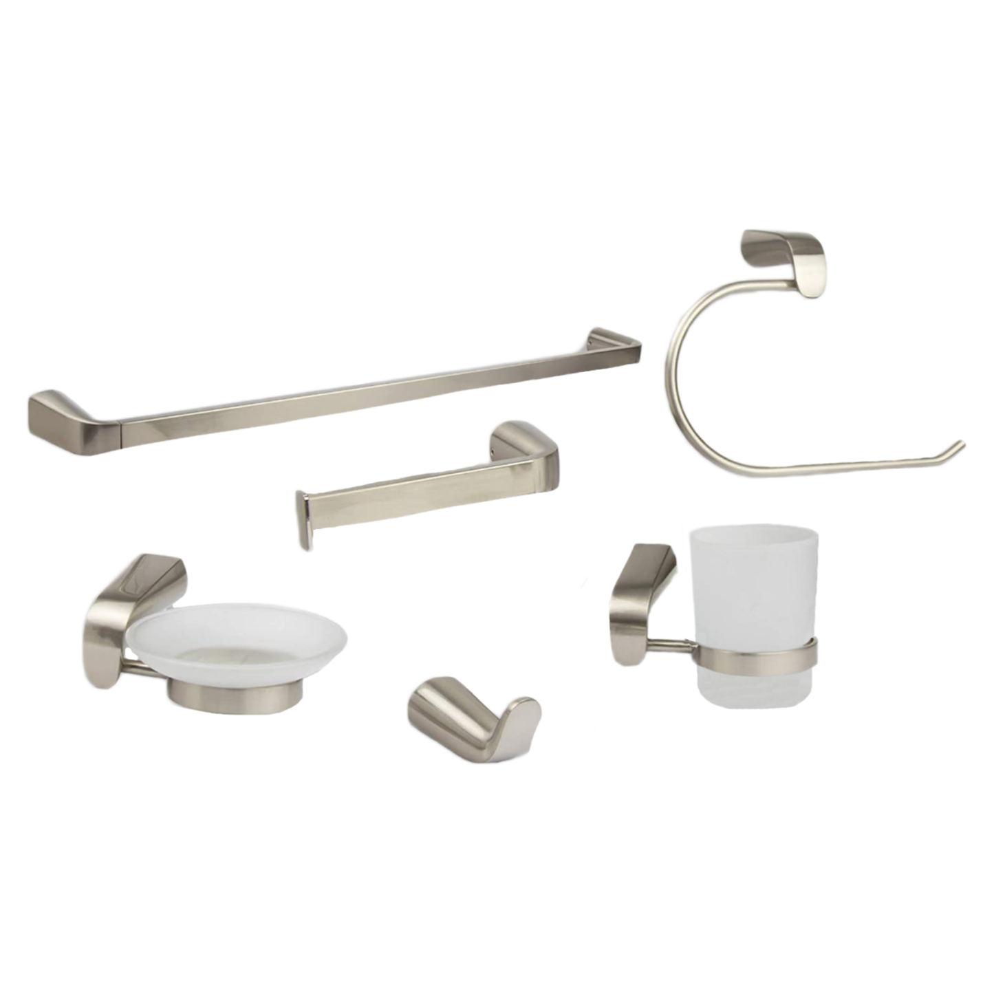 JUEGO ACCESORIOS MEER P/BAÑO 6 PIEZAS EMPOTRAR