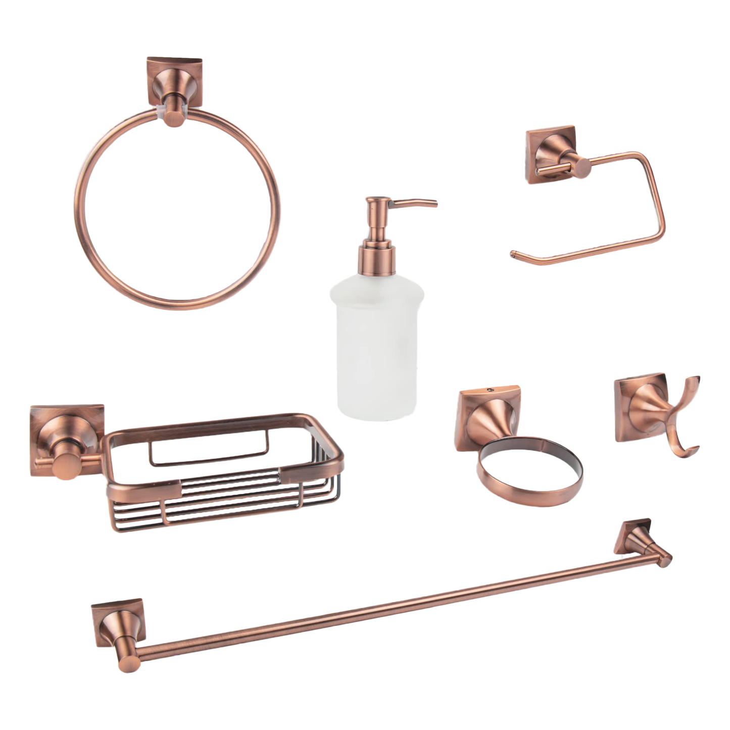JUEGO ACCESORIOS MEER P/BAÑO 6 PIEZAS EMPOTRAR