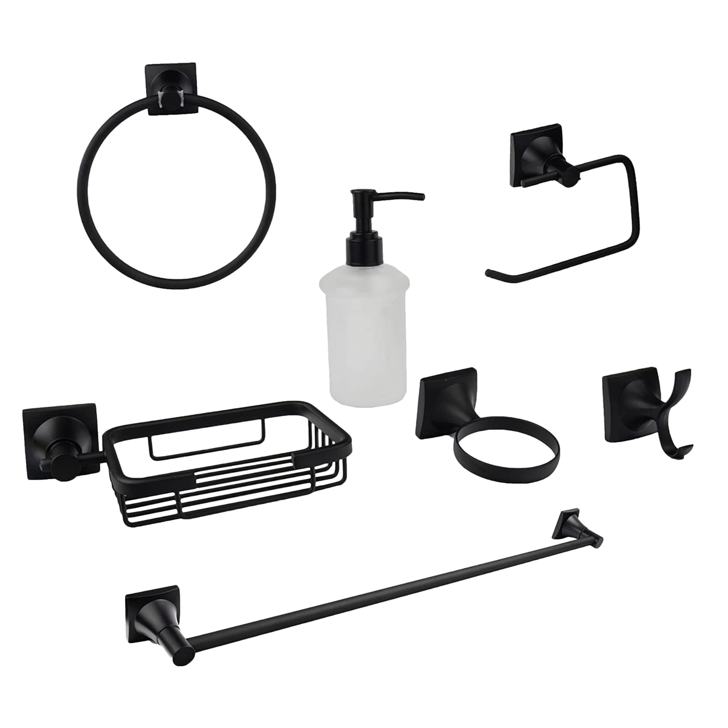 JUEGO ACCESORIOS MEER P/BAÑO 6 PIEZAS EMPOTRAR