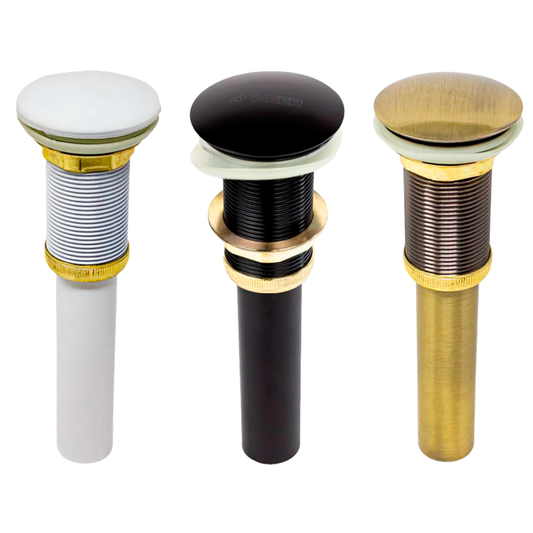 CONTRA MEER P/LAVABO S/REB A. INOX. POP-UP