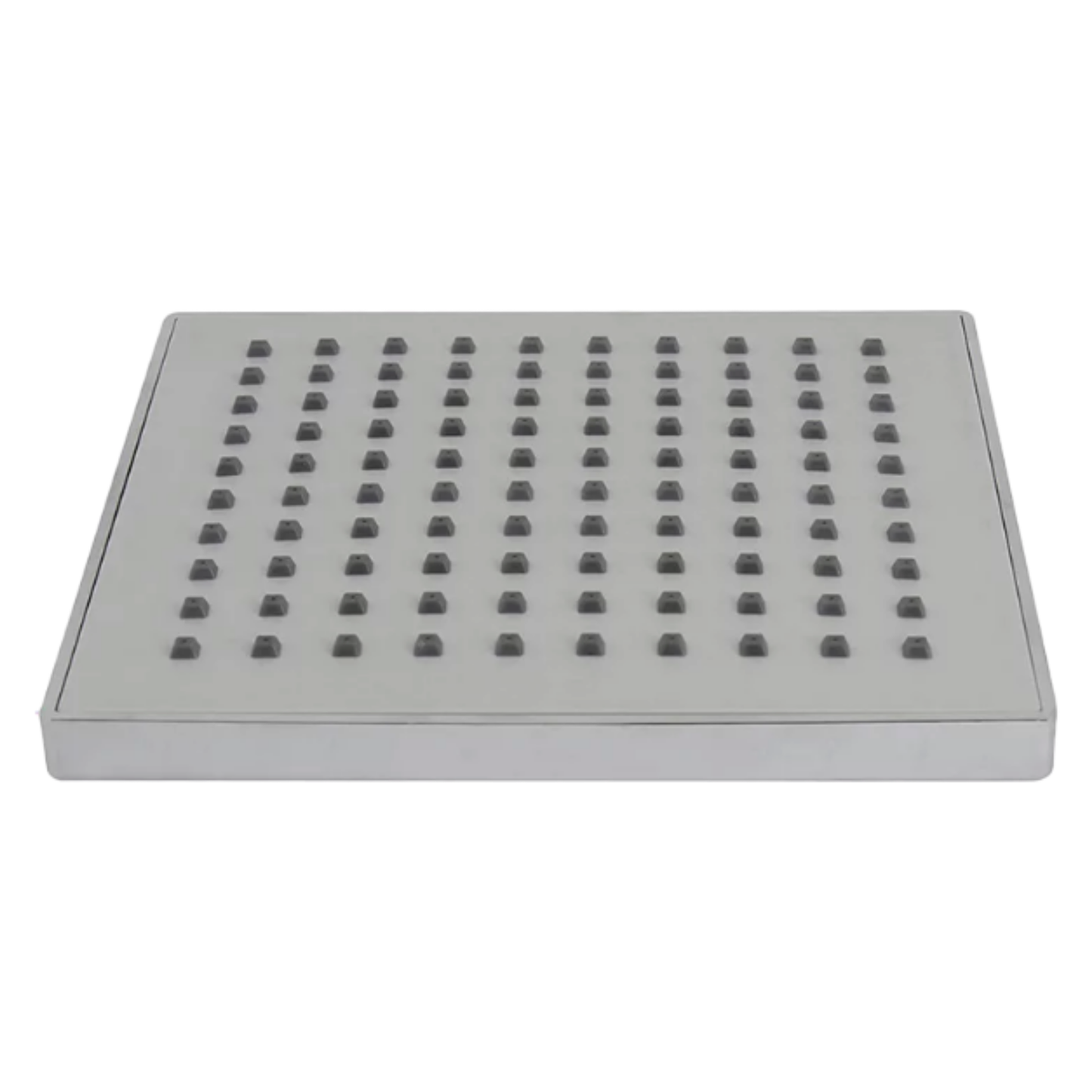 REGADERA MEER S/BRAZO A. INOX. CUAD. 8" CROMADO