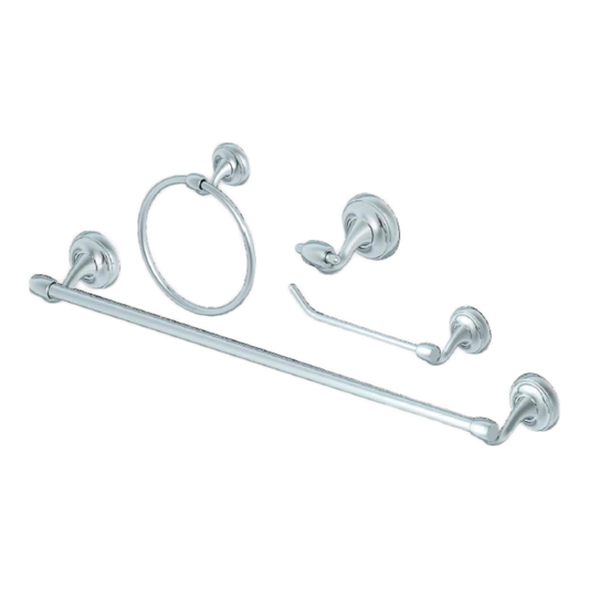 JUEGO ACCESORIOS COFLEX P/BAÑO 4PZAS SATIN