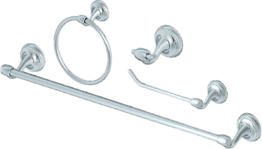 ACCESORIOS COFLEX P/BAÑO JGO 4PZAS ACABADO SATIN GA-010