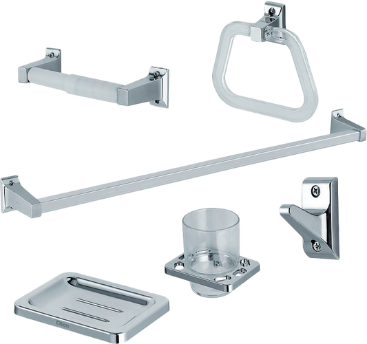 ACCESORIOS DICA P/BAÑO JGO 6PZAS ACABADO CROMO 4200TS