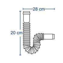 Cespopractik flexible FAMA para lavabo sin contra