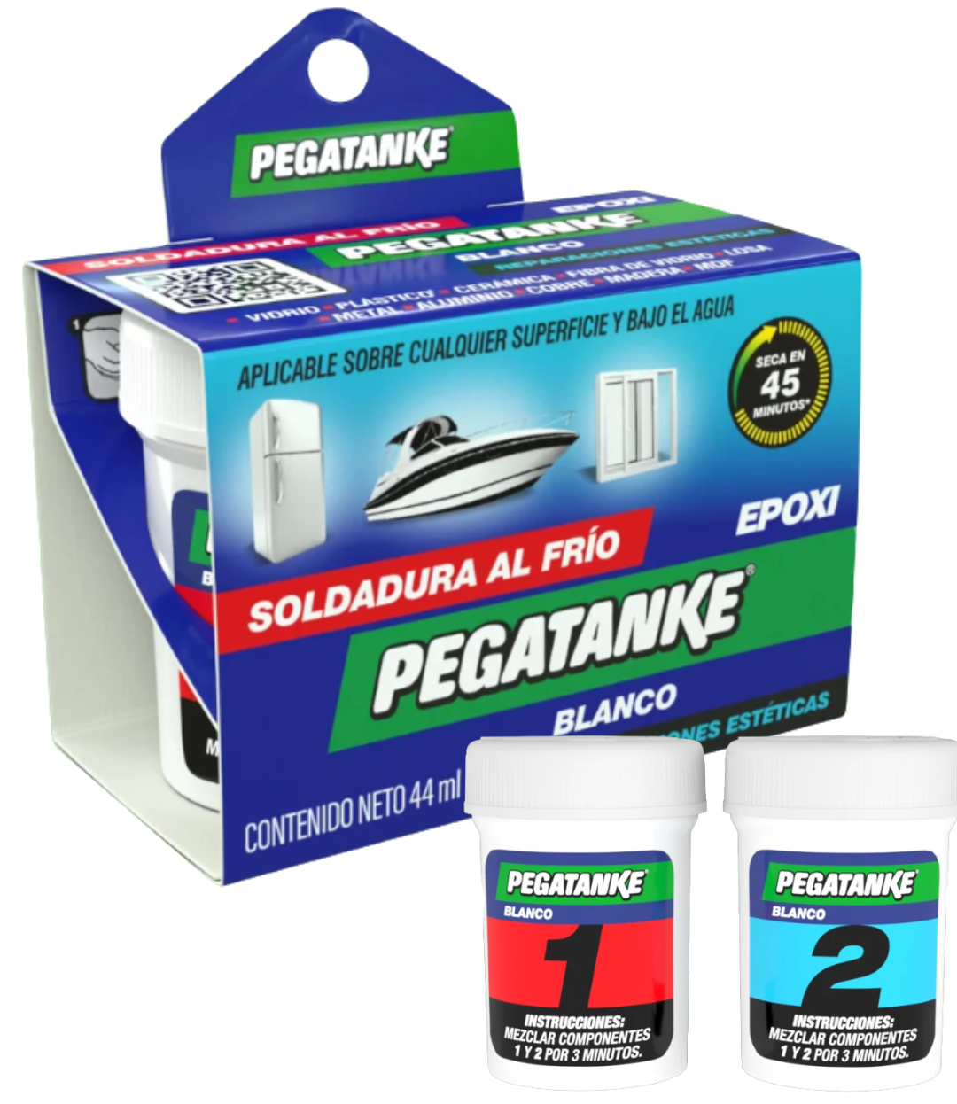 PEGAMENTO EPOXICO BLANCO 44ML.
