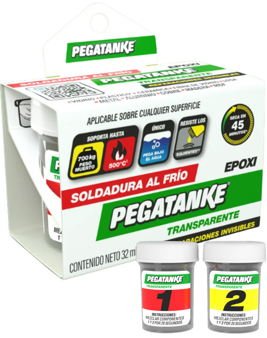 PEGAMENTO EPOXICO TRANSPARENTE 32ML.